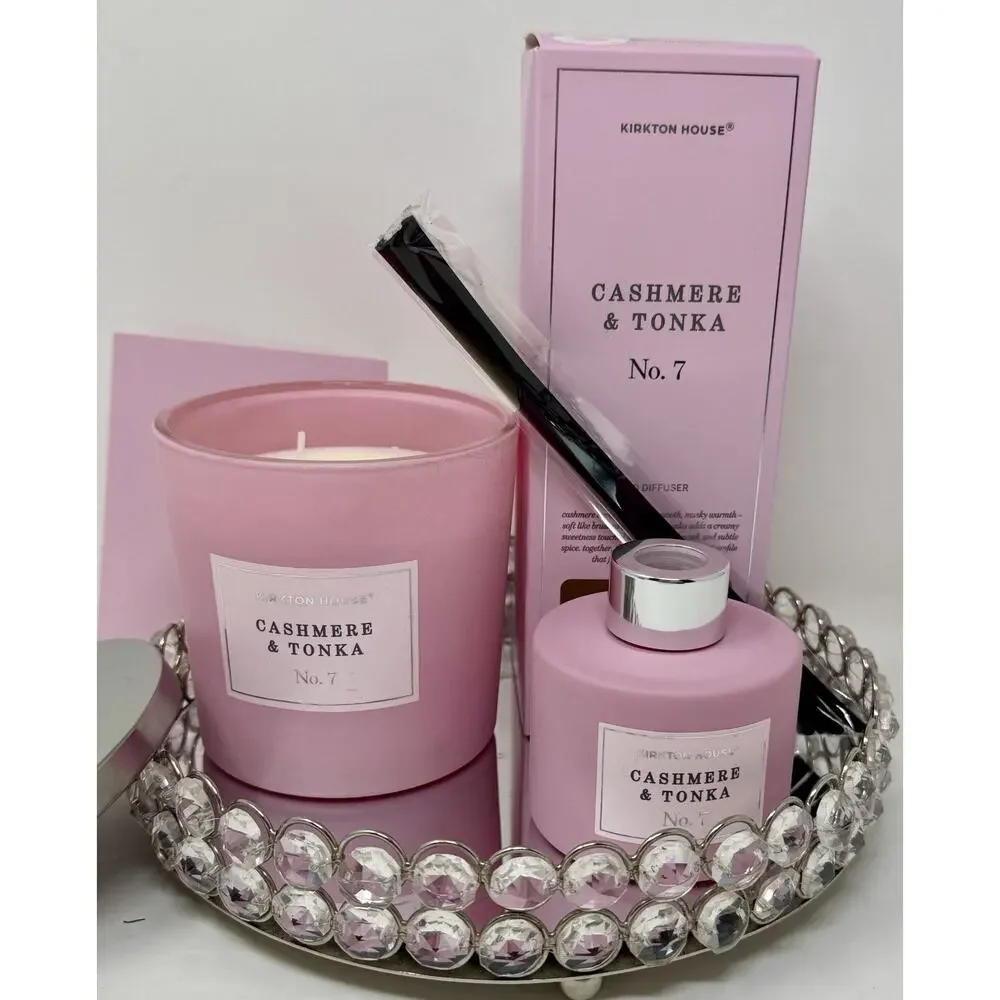 Kirkton House Bundle Cashmere & Tonka Reed Diffuser & One Large Candle ~ No.7